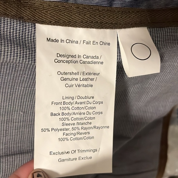 Brown leather jacket - Danier - EUC - Picture 13 of 13